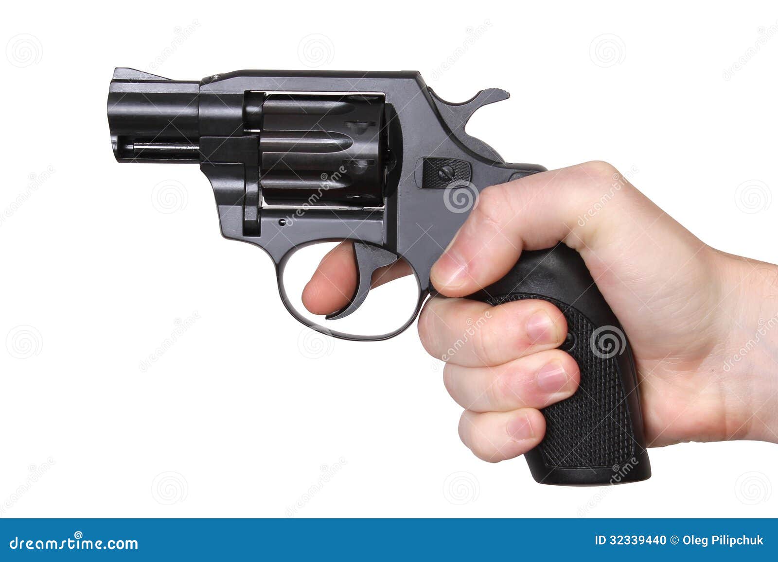 Gun in hand stock photo. Image of crime, ammunition, color