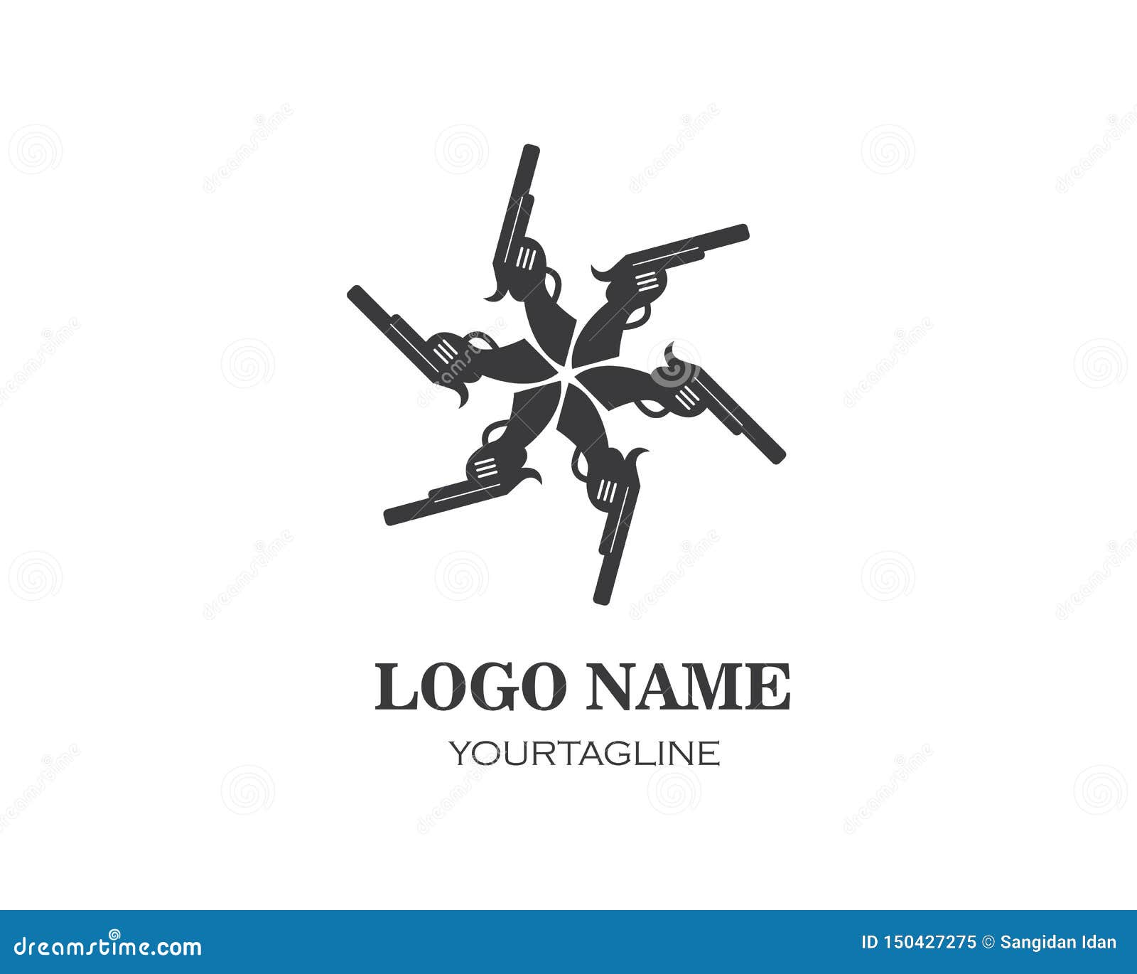 Download Gun Logo Icon Vector Illustration Design Stock Vector ...