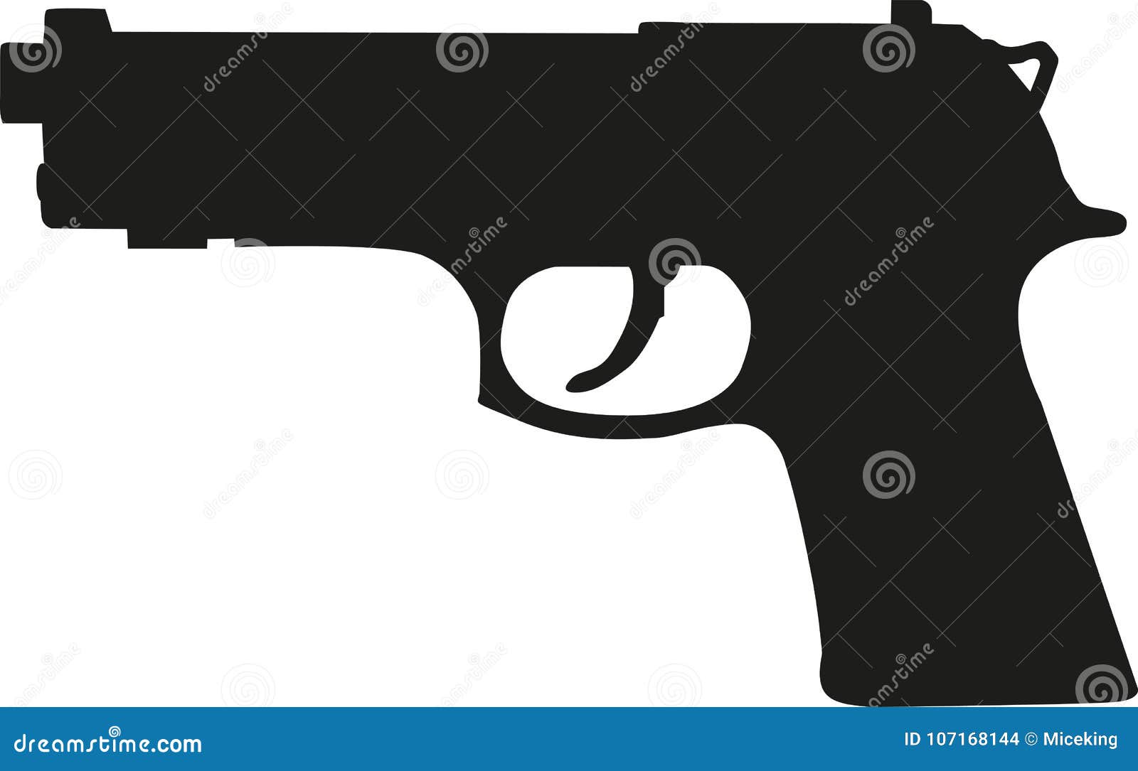 gun pistol silhouette