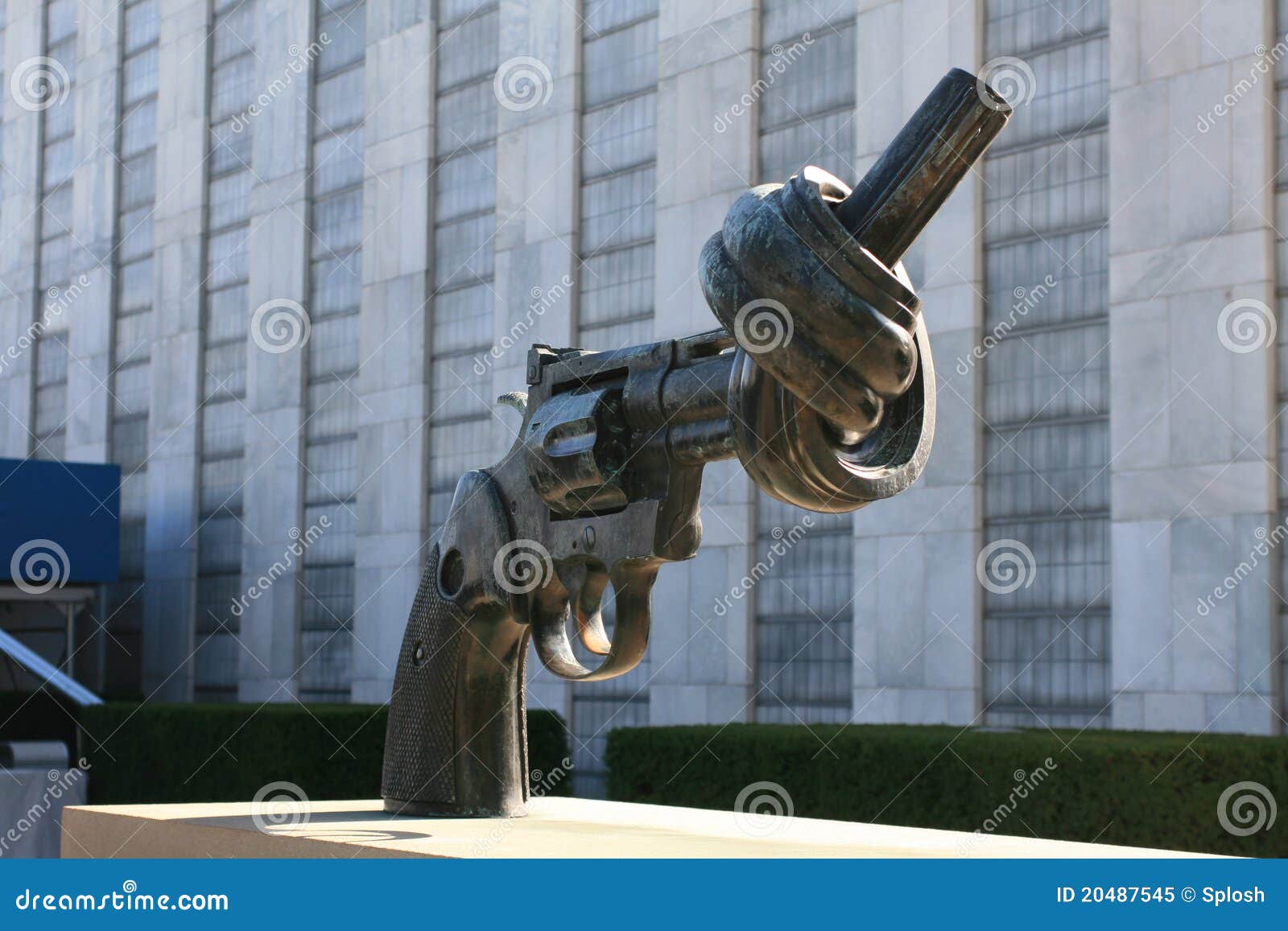 Gun tied in a knot editorial image. Image of peaceful 20487545