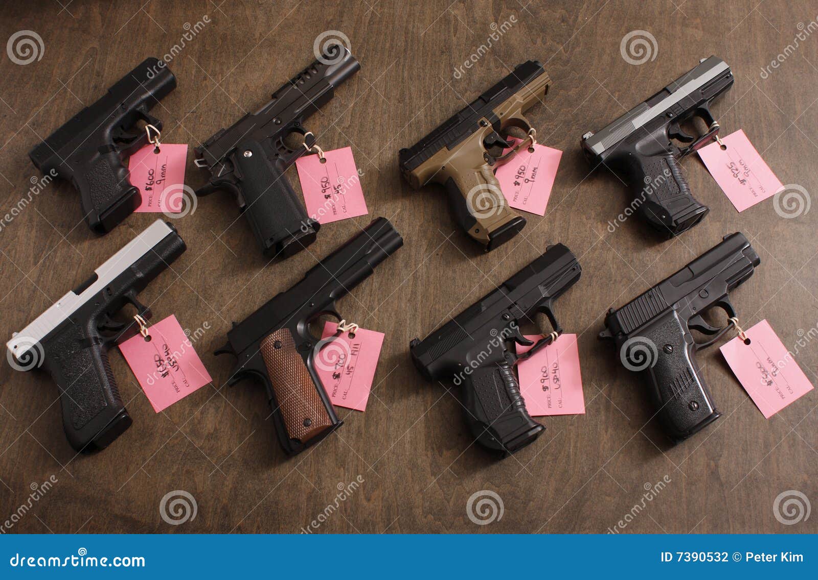 Guns for sale stock photo. Image of dealer, sale, pistol 7390532