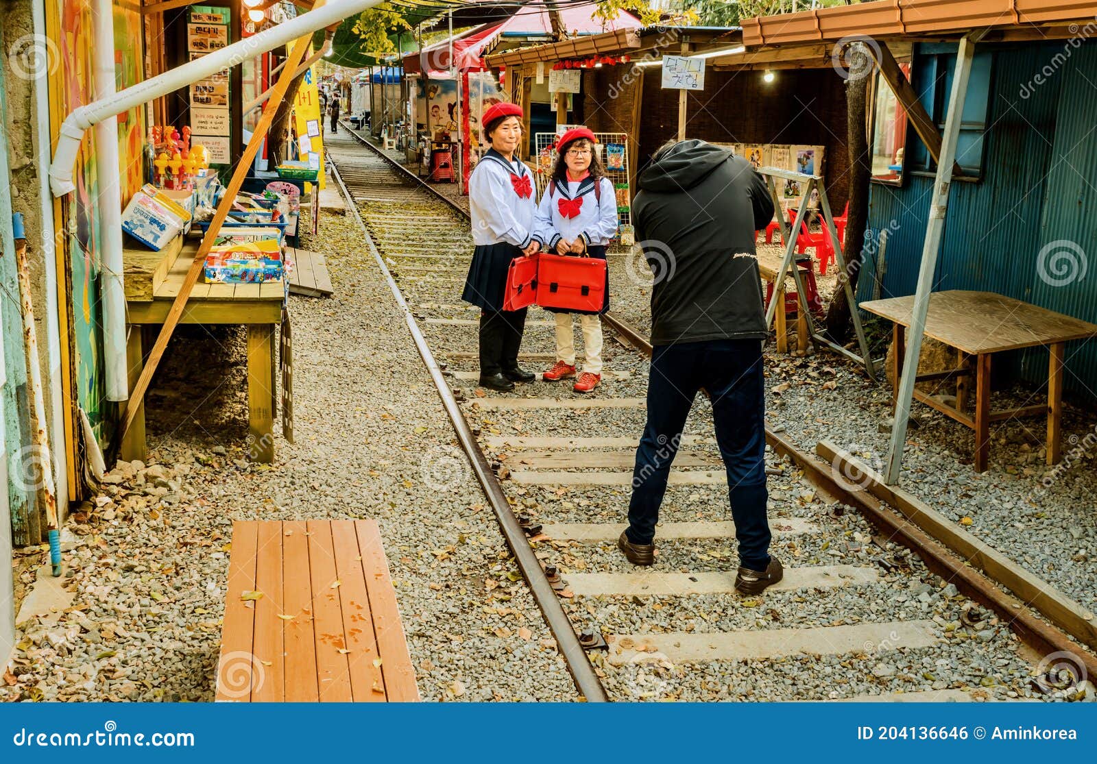 Man posing on railway track - PixaHive