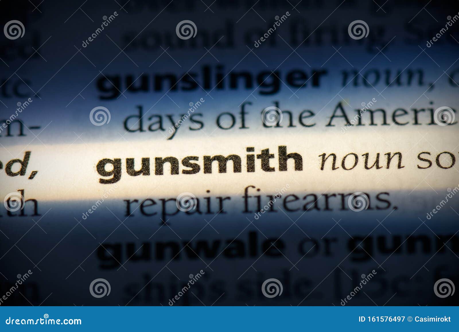 Gunsmith stock image. Image of vocabulary, detail, education 161576497