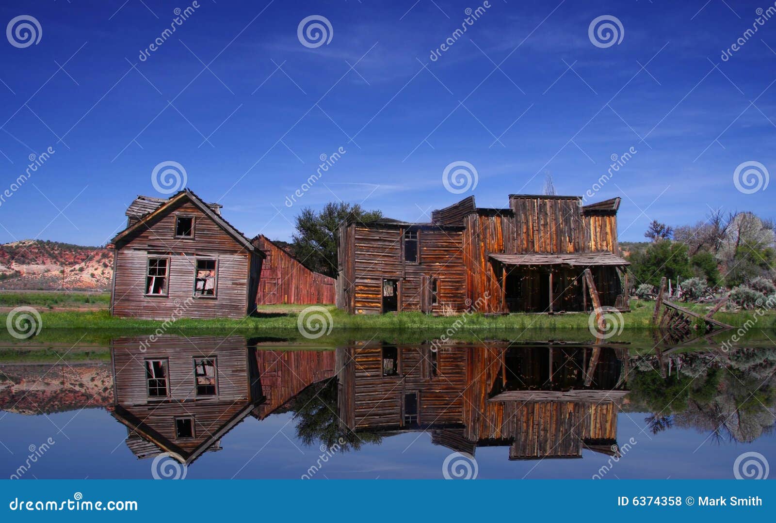 Gunsmoke Movie Set stock photo. Image of buildings, skies - 6374358