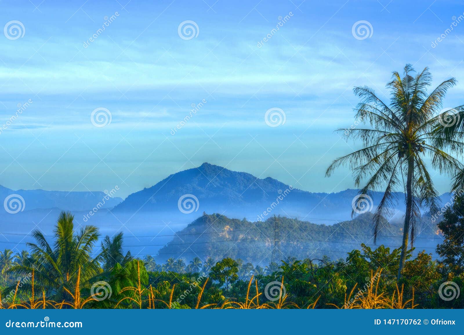 gunung bungsu dipagi hari