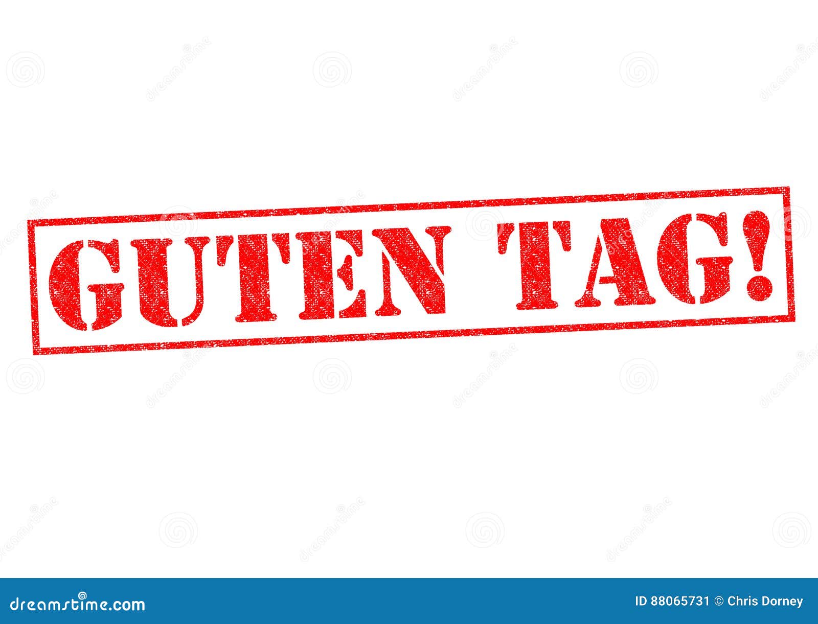 GUTEN TAG! stock illustration. Illustration of stamped 88065731