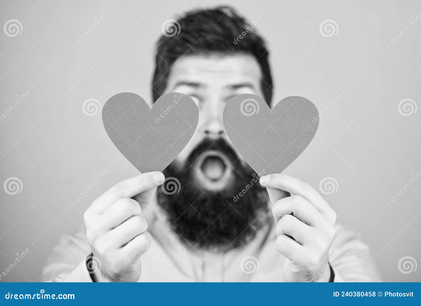 Guy Attractive With Beard And Mustache In Romantic Mood Feeling Love Dating And Relations