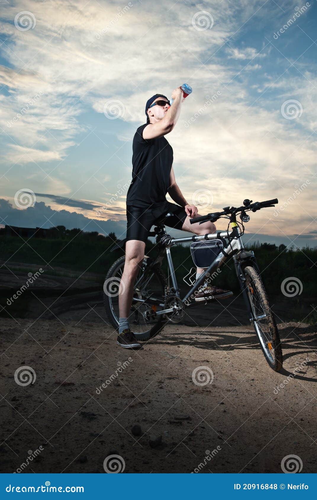 Guy on bicycle stock photo. Image of bicycle, adult, caucasian - Guy Bicycle 20916848