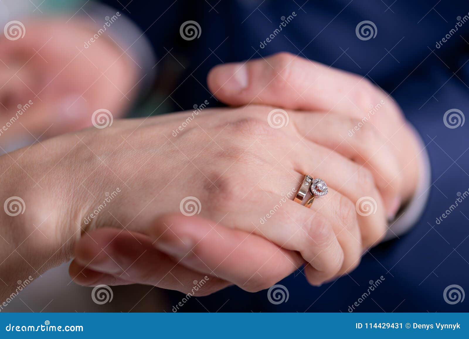 The Guy Dresses the Ring for the Girl Stock Image Image of engagement