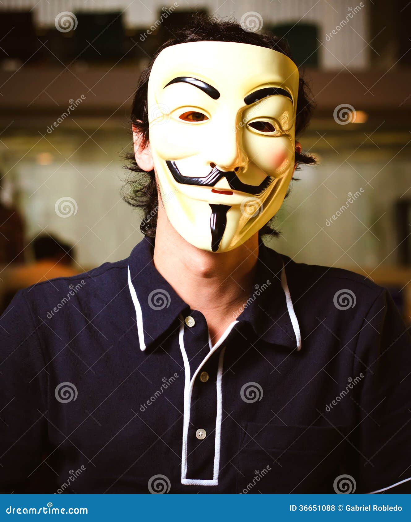 Guy Fawkes Mask photo stock éditorial. Image du déguisement 36651088