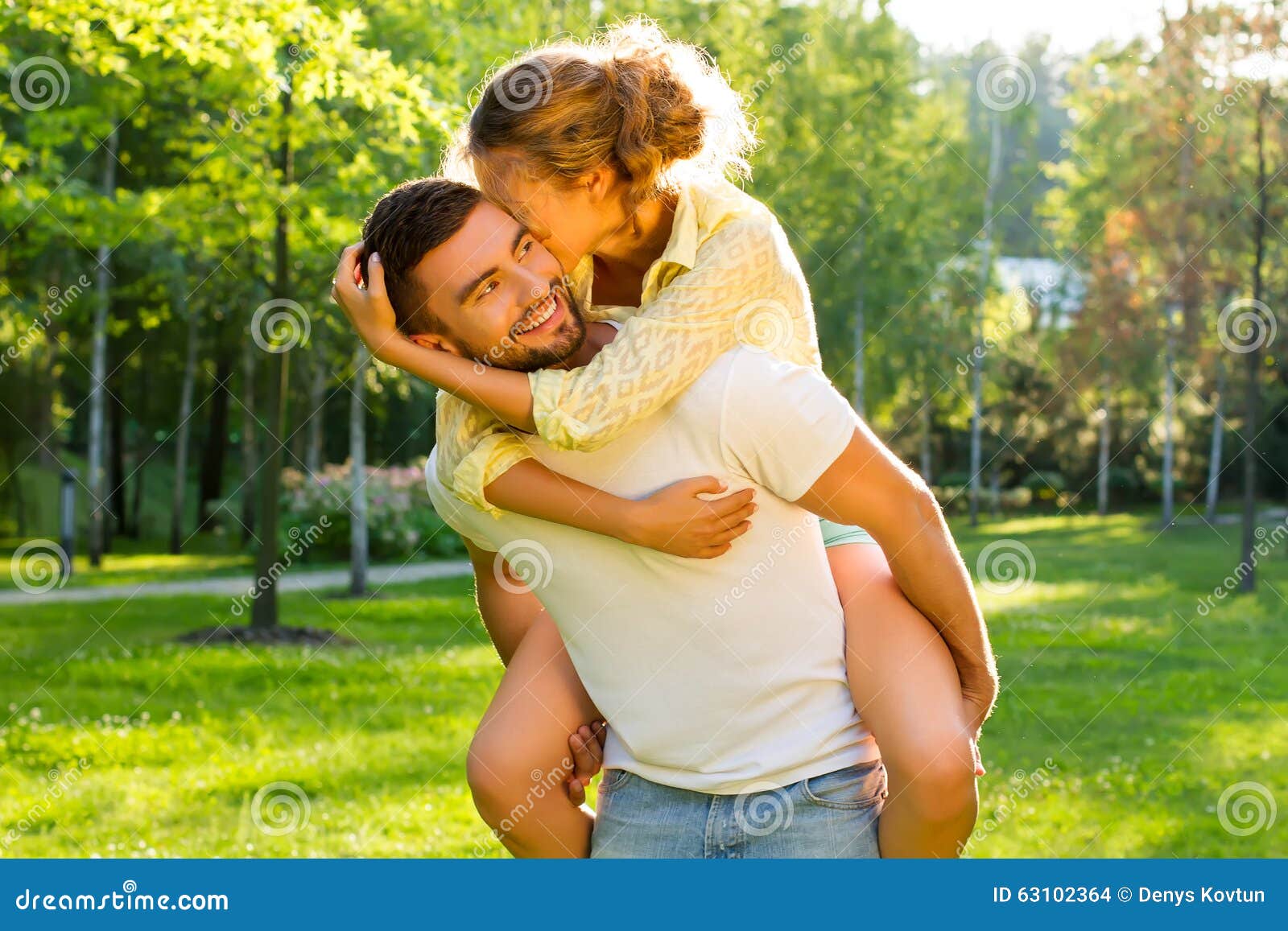 Guy flirting with a girl. stock photo. Image of enamored - 63102364