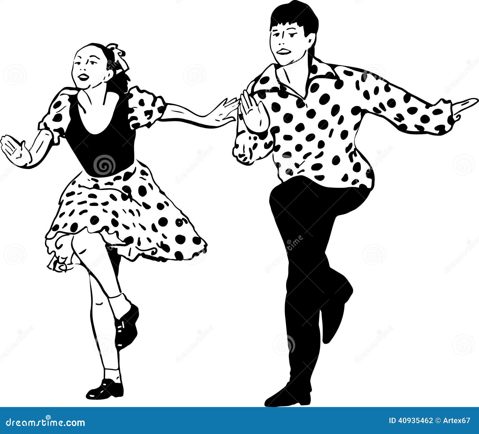 Rock And Roll Dancing Clipart Animations