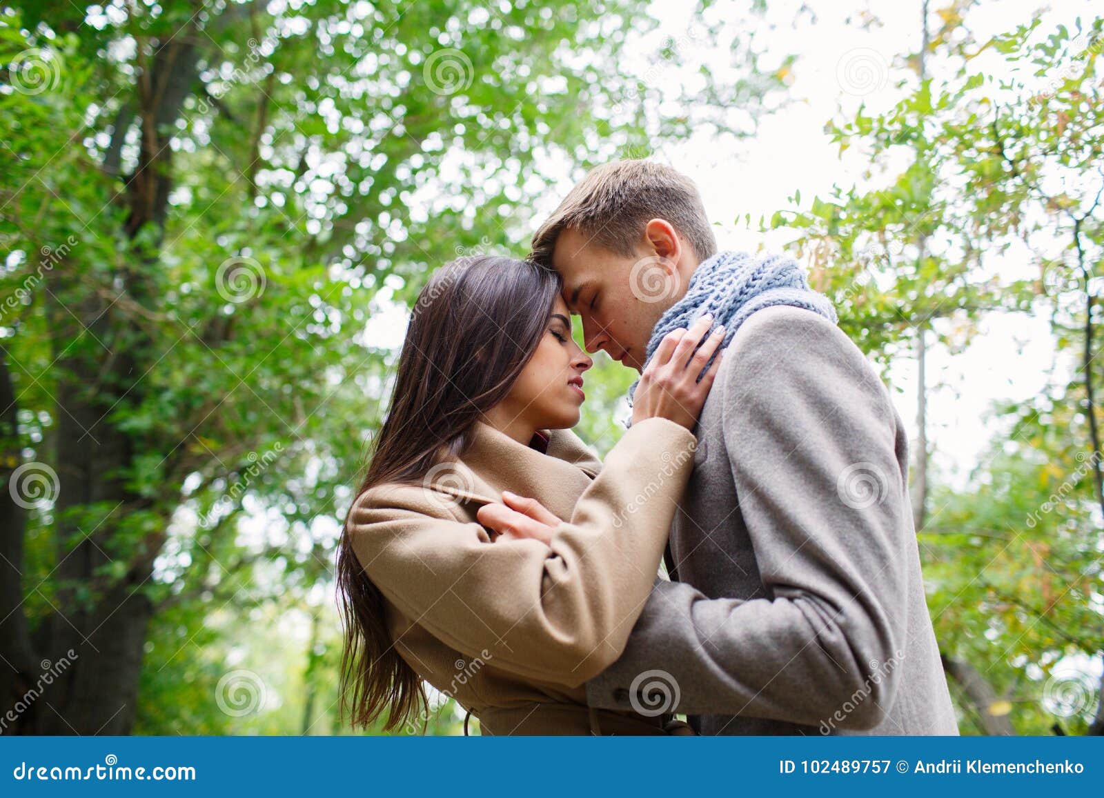 The Guy and the Girl Fell in Love with Each Other. Stock Image Image