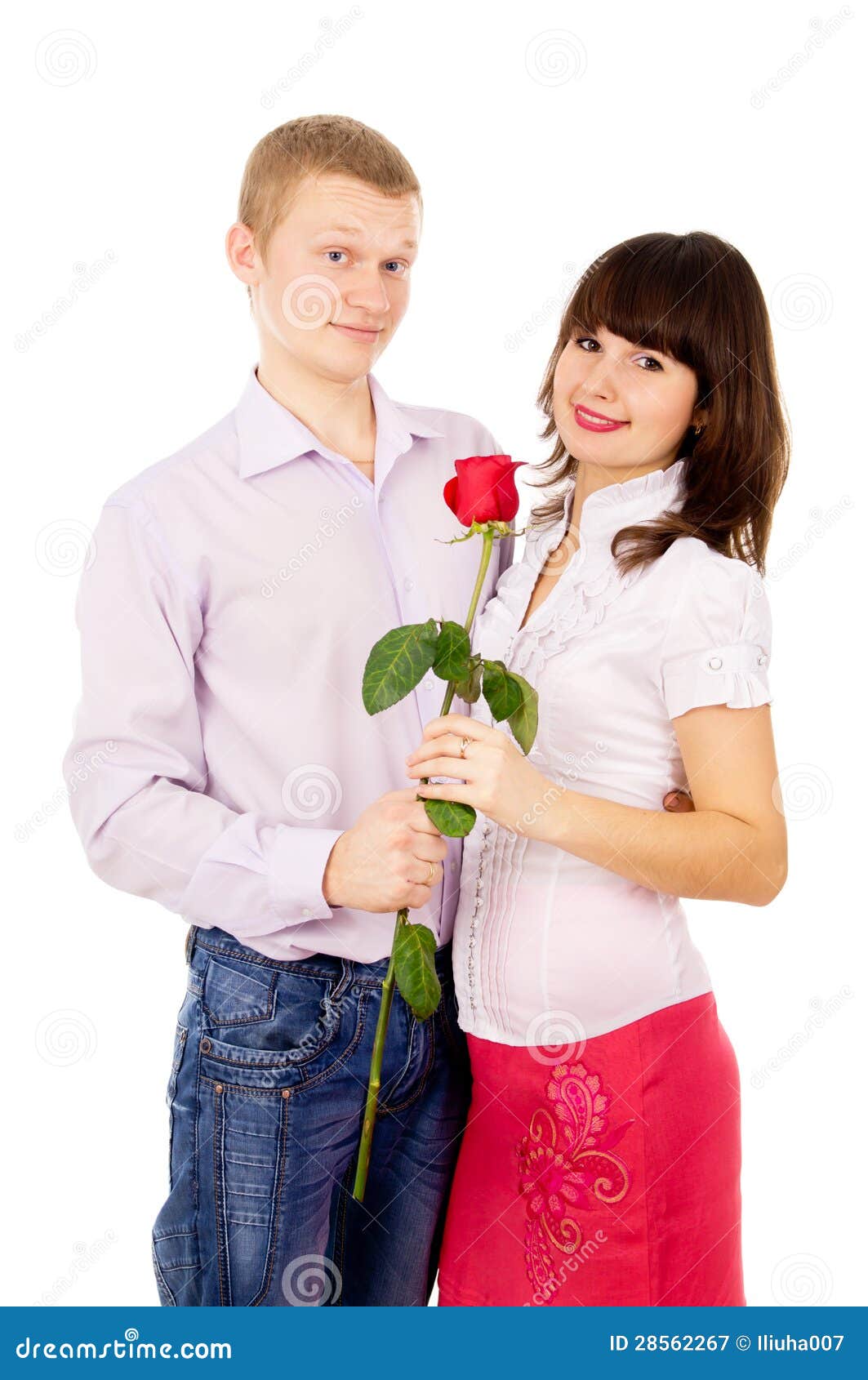 https://thumbs.dreamstime.com/z/guy-makes-proposal-to-girl-rose-28562267.jpg