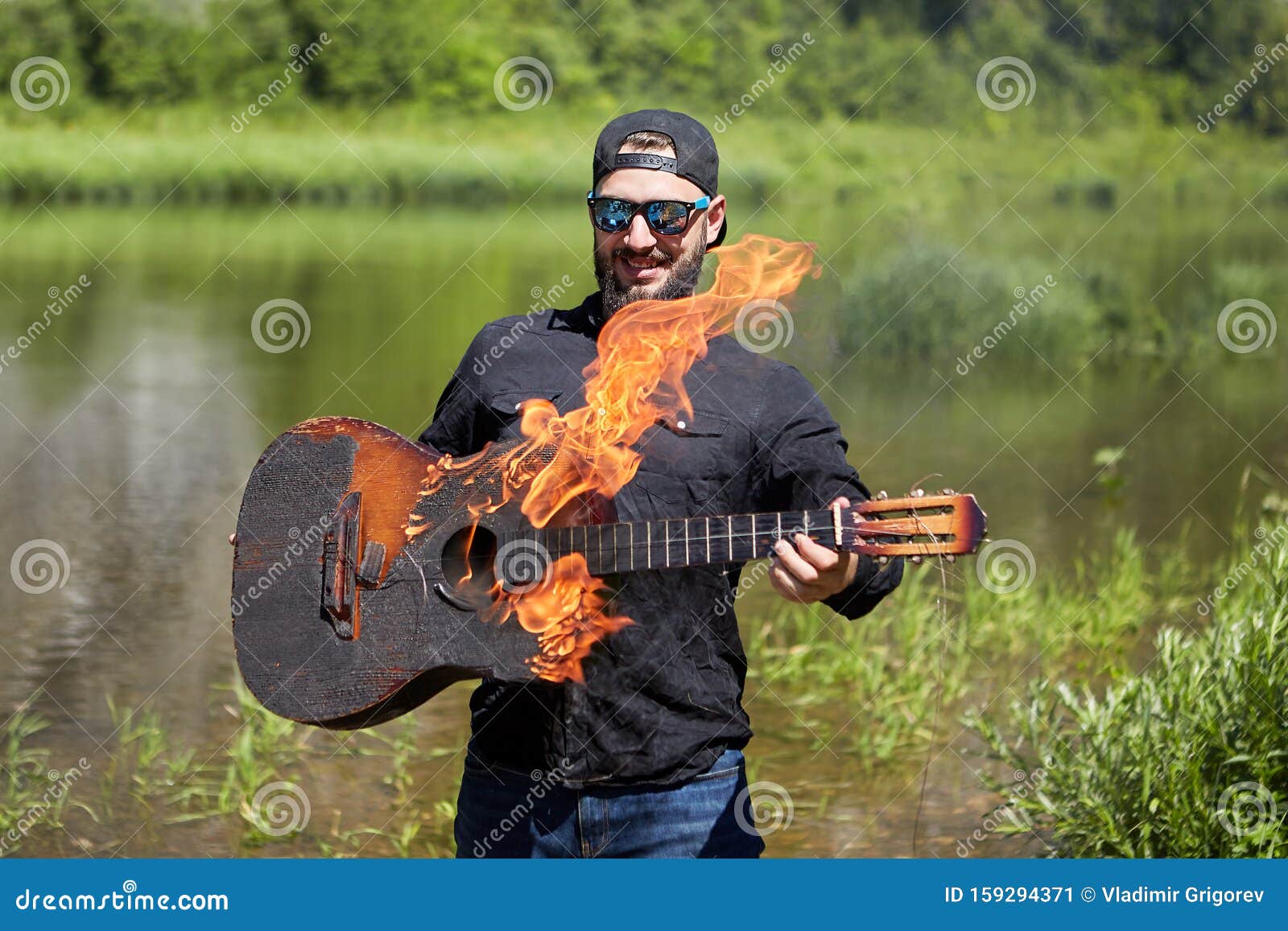 2 132 Fire Guitar Photos Free Royalty Free Stock Photos From Dreamstime