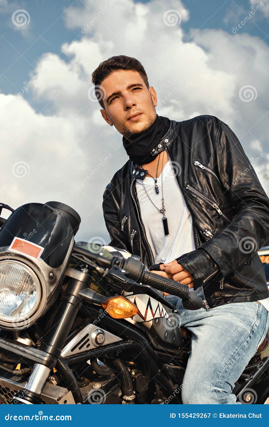 Guy on a Motorbike on the Beach Stock Image - Image of motor, beach ...