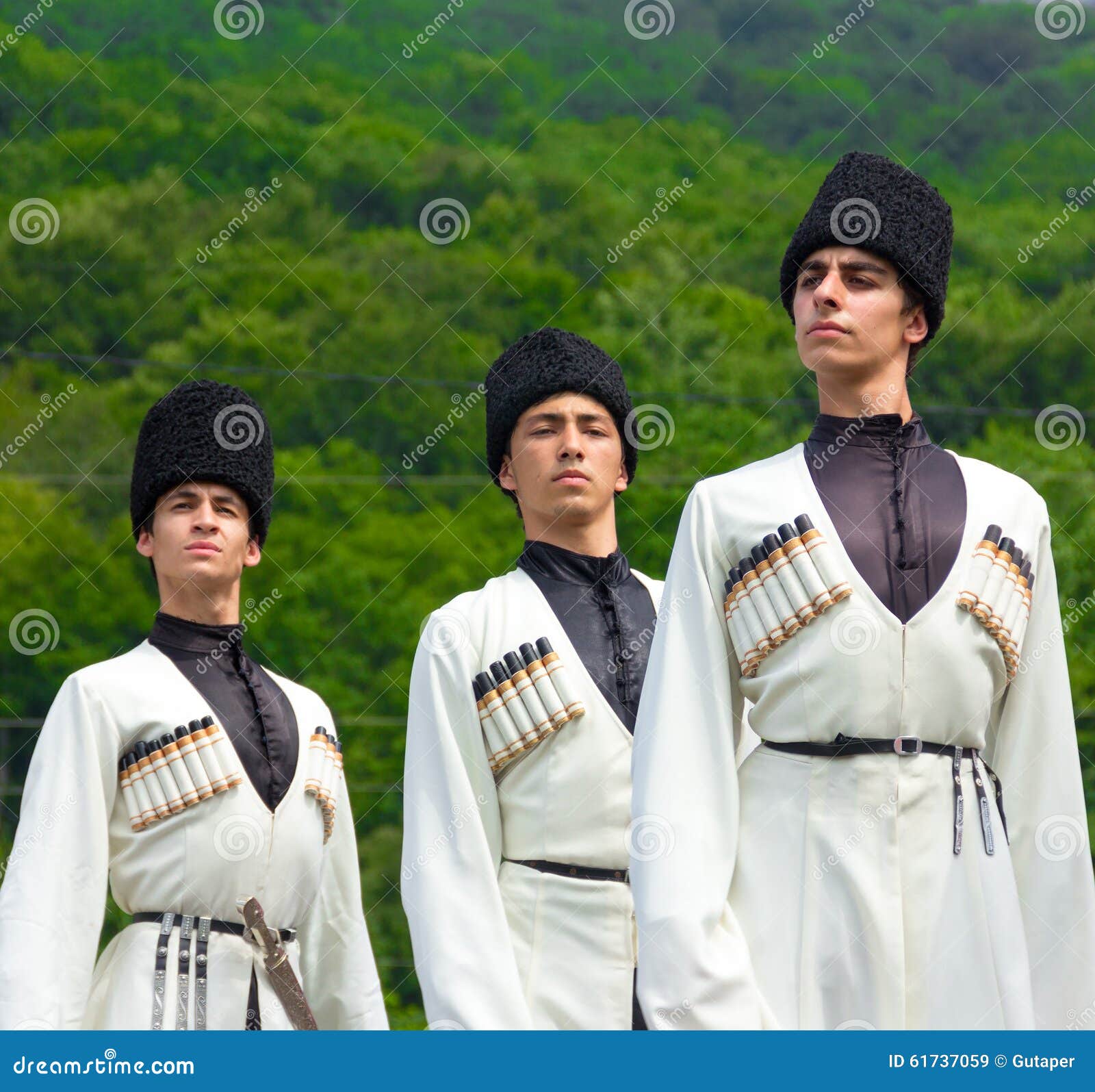 Guys In Adyghe National Costumes Editorial Stock Image Image Of
