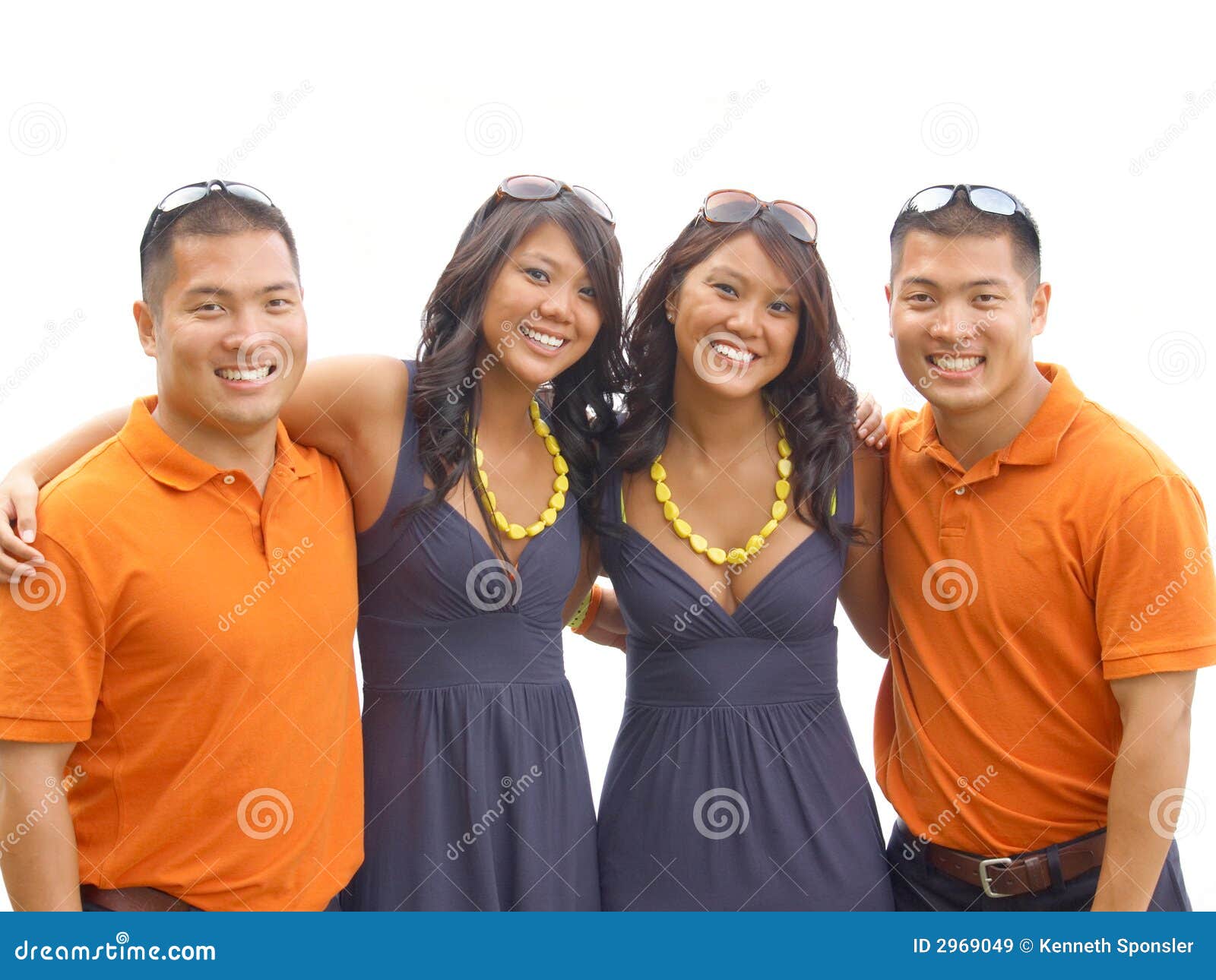 Guys and gals stock image photo