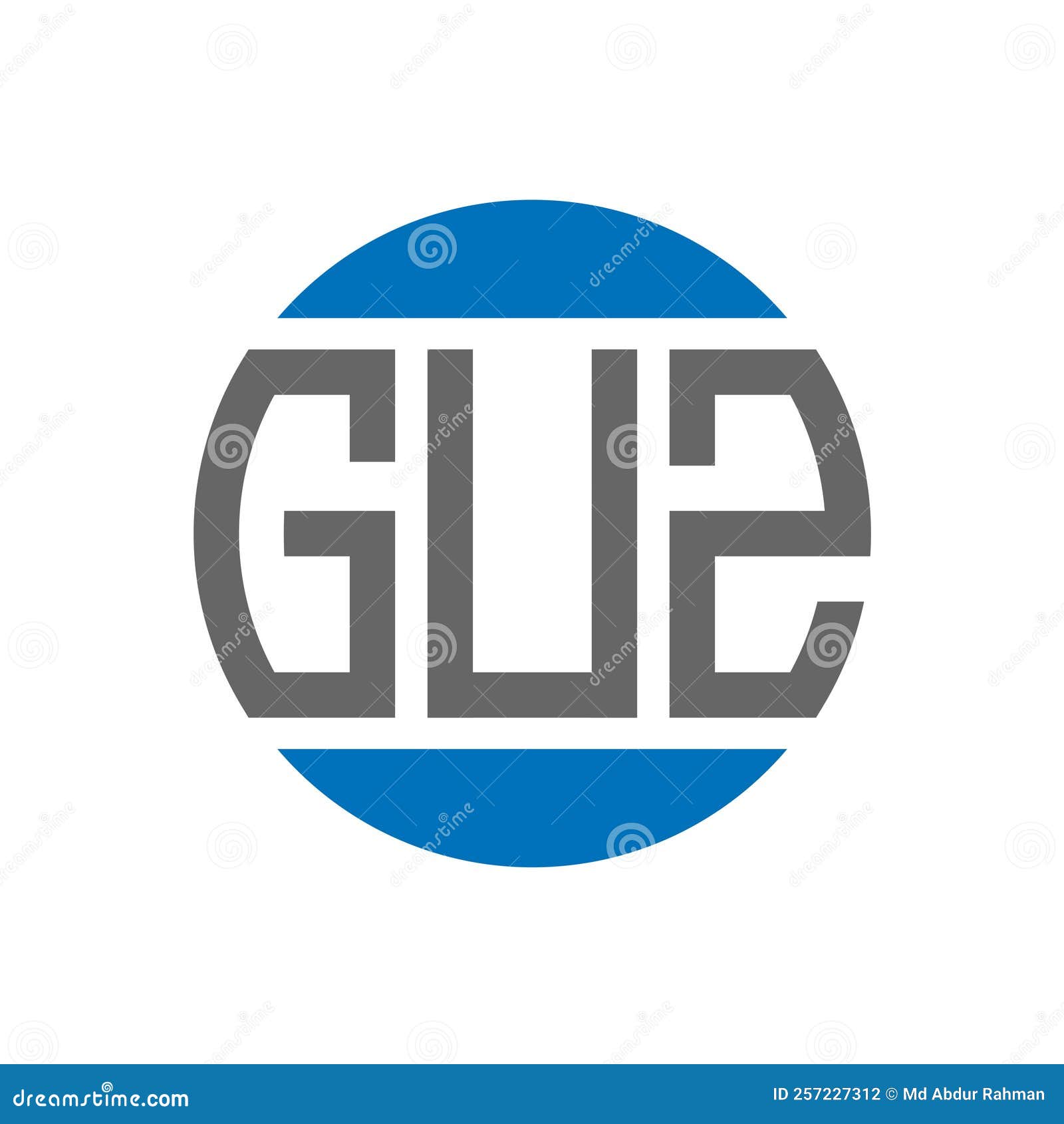 GUZ Letter Logo Design On White Background. GUZ Creative Initials
