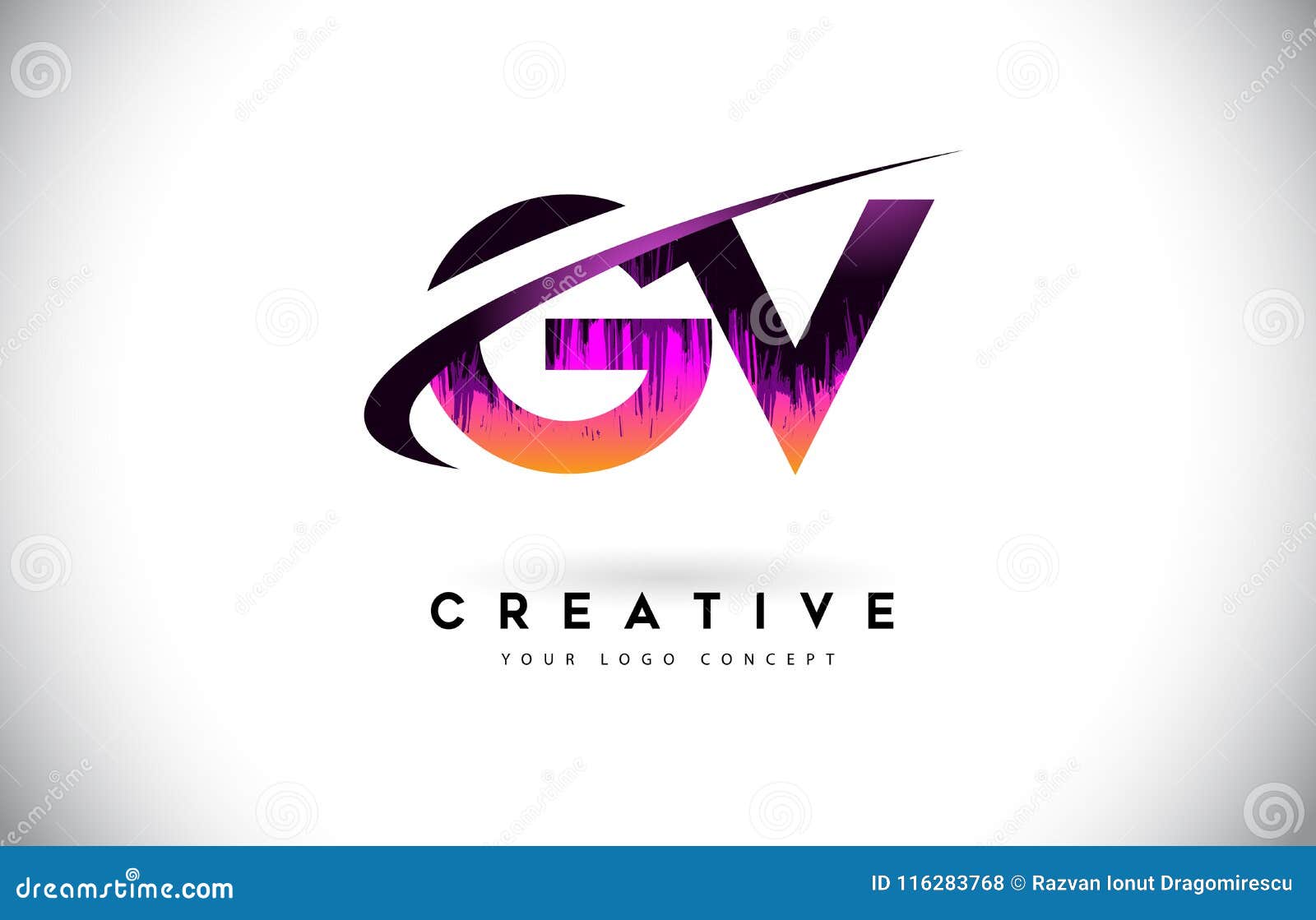 GM G M Grunge Letter Logo with Purple Vibrant Colors Design. Creative  grunge vintage Letters Vector Logo Stock Vector