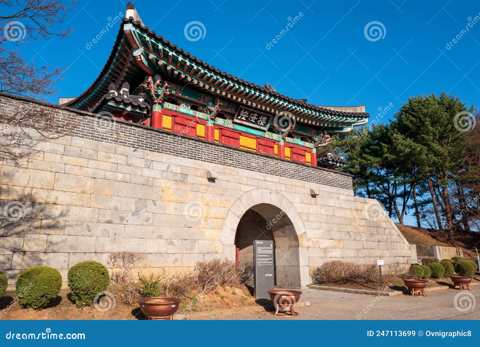 Front View of the Gwangseongbo Fortress, in the Gwangseongbo Fort, Later  Named Anhaeru, Meaning Peaceful Sea, South Korea Stock Photo - Image of  incheon, island: 247113676