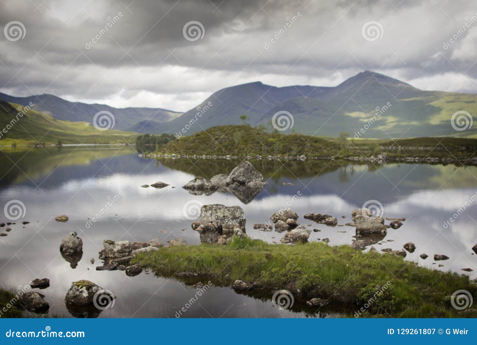 A Glen of Tranquility in the Scottish Highlands Stock Image - Image of ...