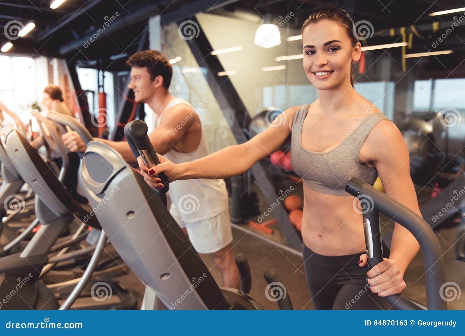 At the gym stock image. Image of machine, center, care - 84870163