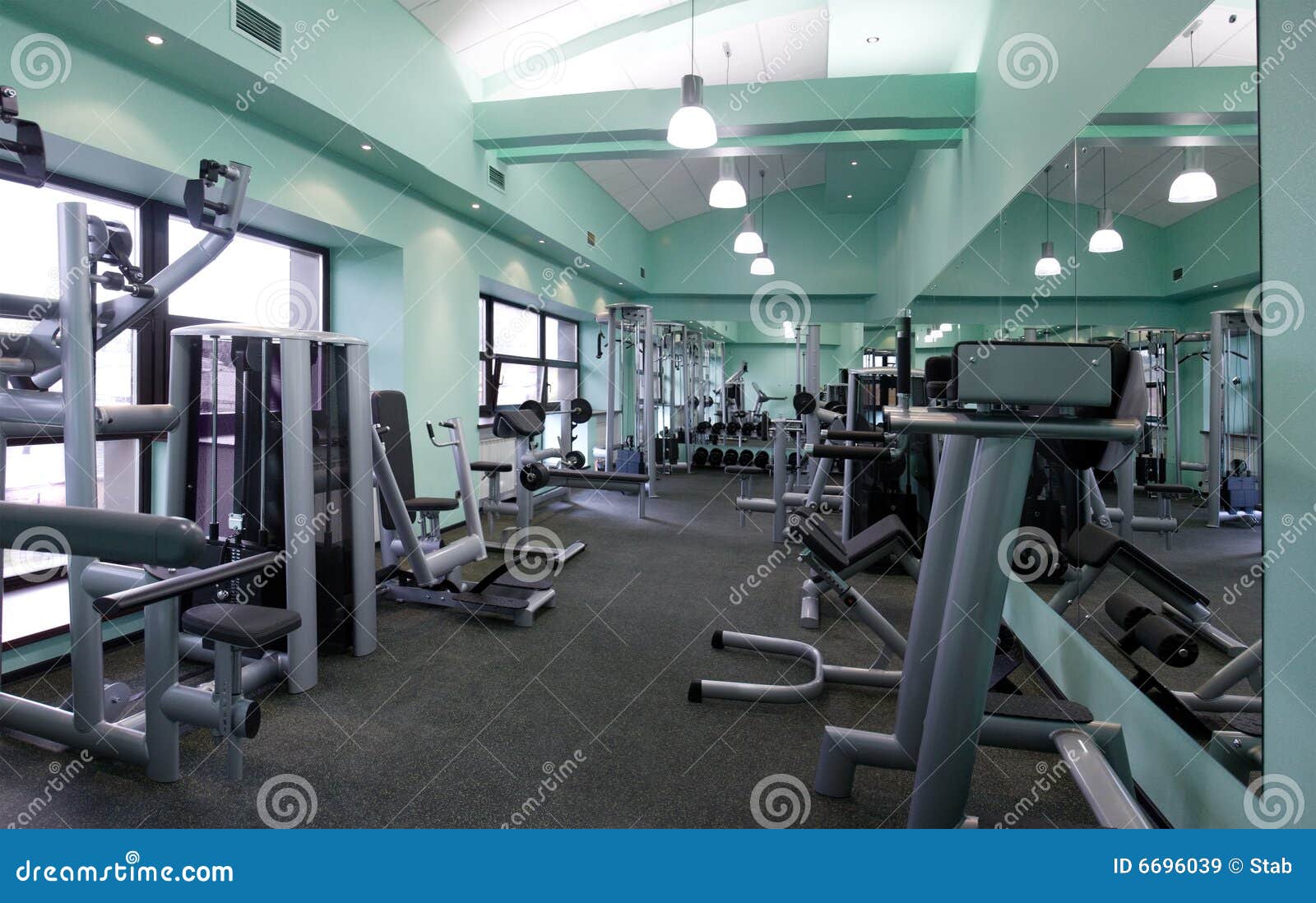 Gym equipment room stock image. Image of club, healthy 6696039