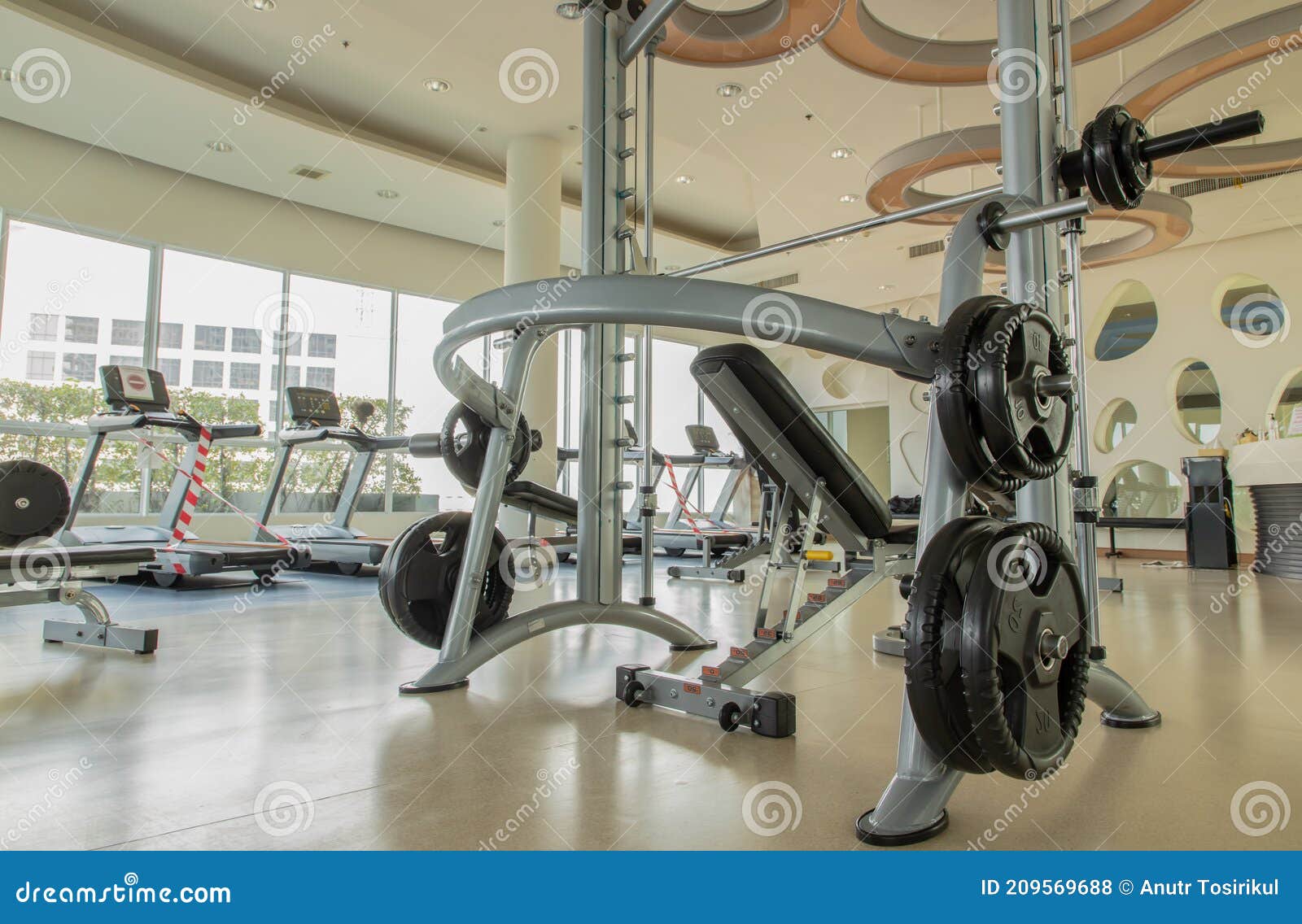 Within Gym or Studio with Modern Fitness for Fitness Events and Stock Photo - Image of beautiful: 209569688