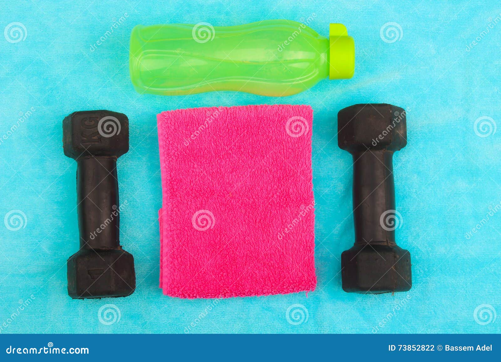 Gym Gear, Gym Clothes and Sports Wear Kit Stock Photo - Image of ...