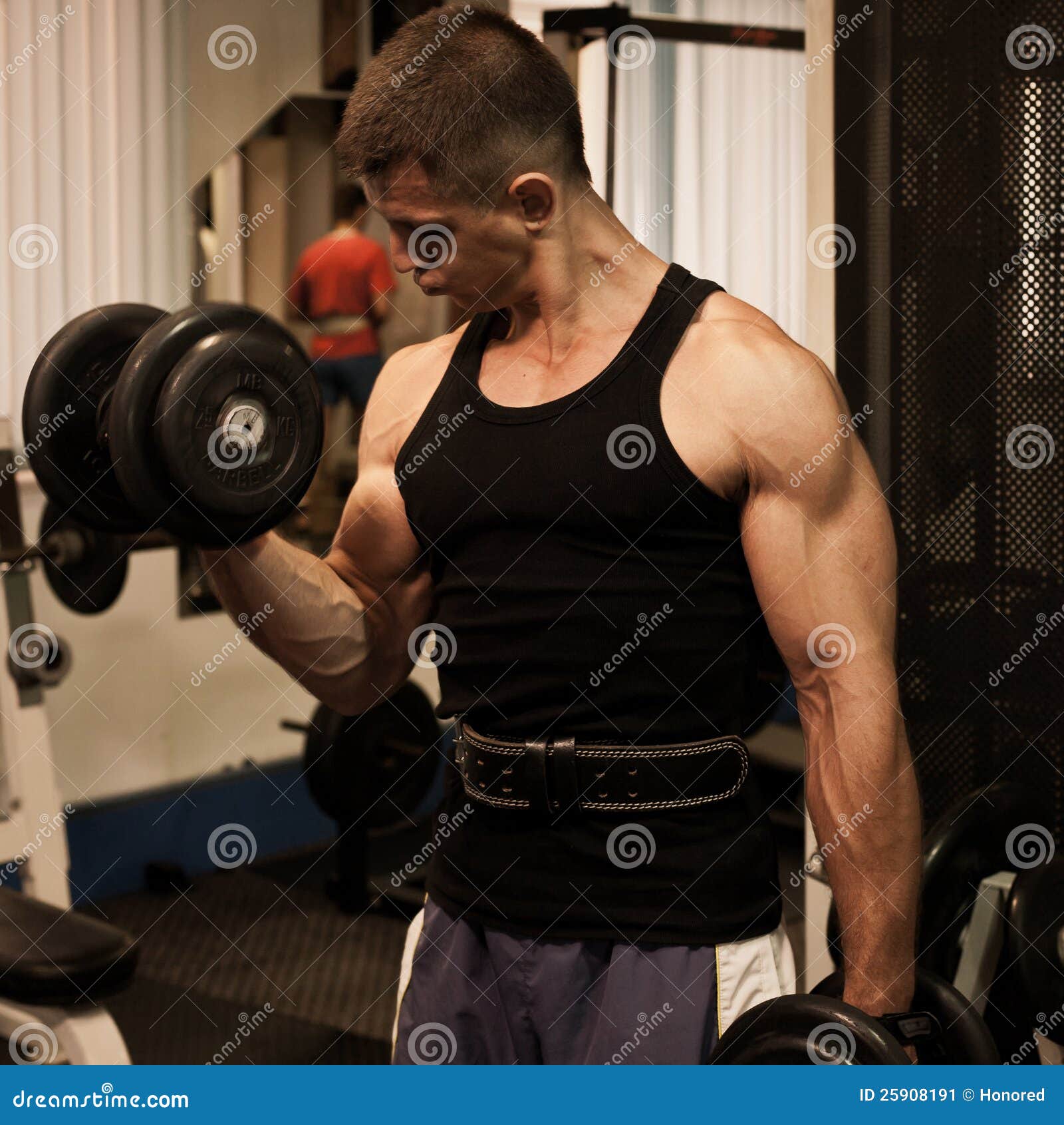 Gym practice stock image. Image of body, young, muscle 25908191