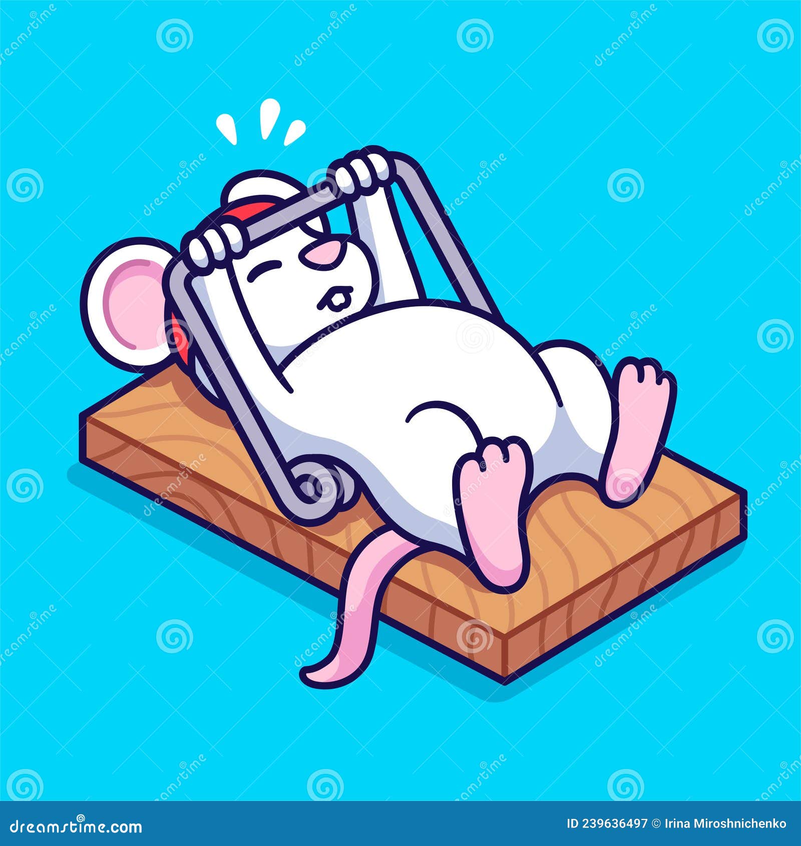 Yoga, woman, exercise, drawing, cartoon' Mouse Pad