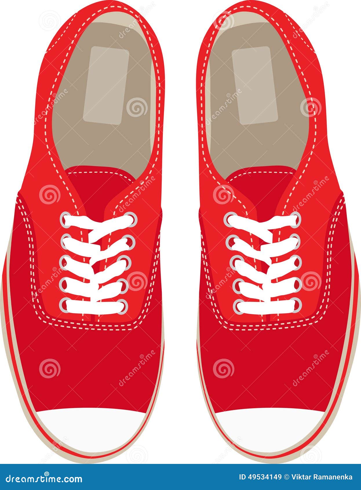 Gym shoes stock vector. Illustration of white, running 49534149