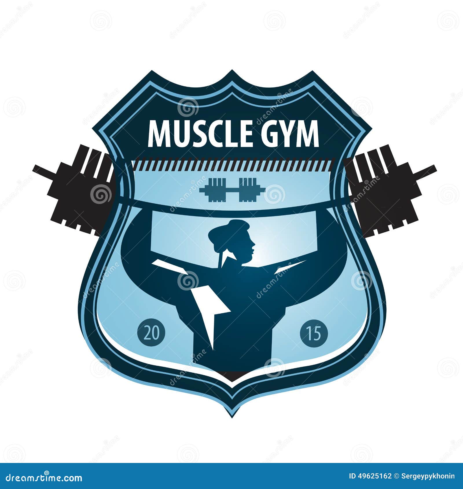 Gym Vector Logo Design Template Fitness Or Sports Stock Vector