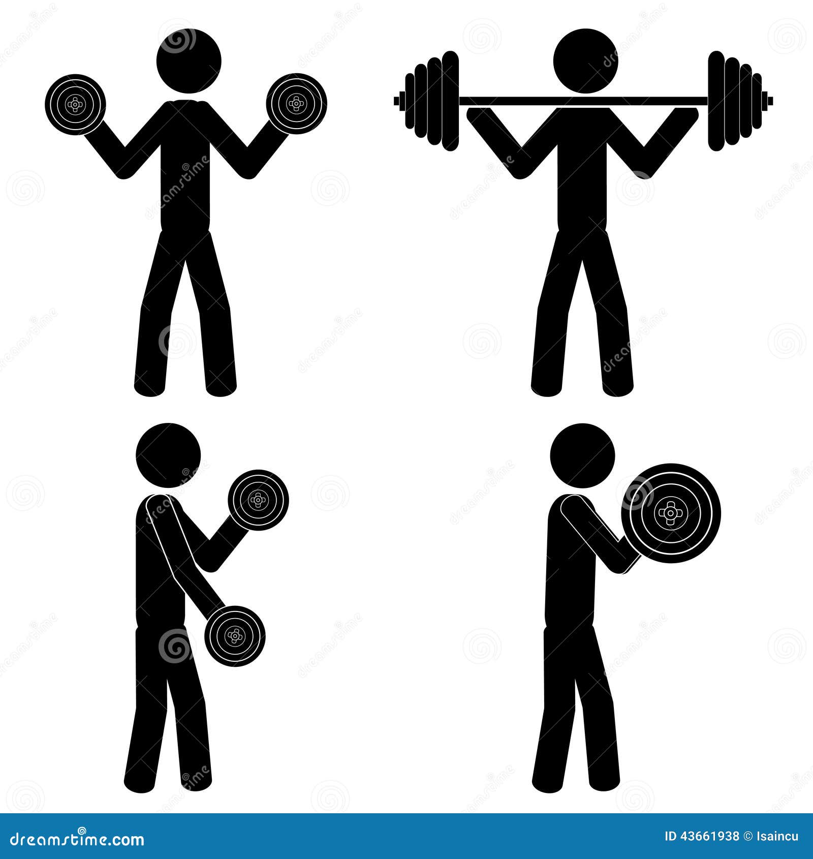 Best Free Stickman doing weight lifting Illustration download in PNG &  Vector format