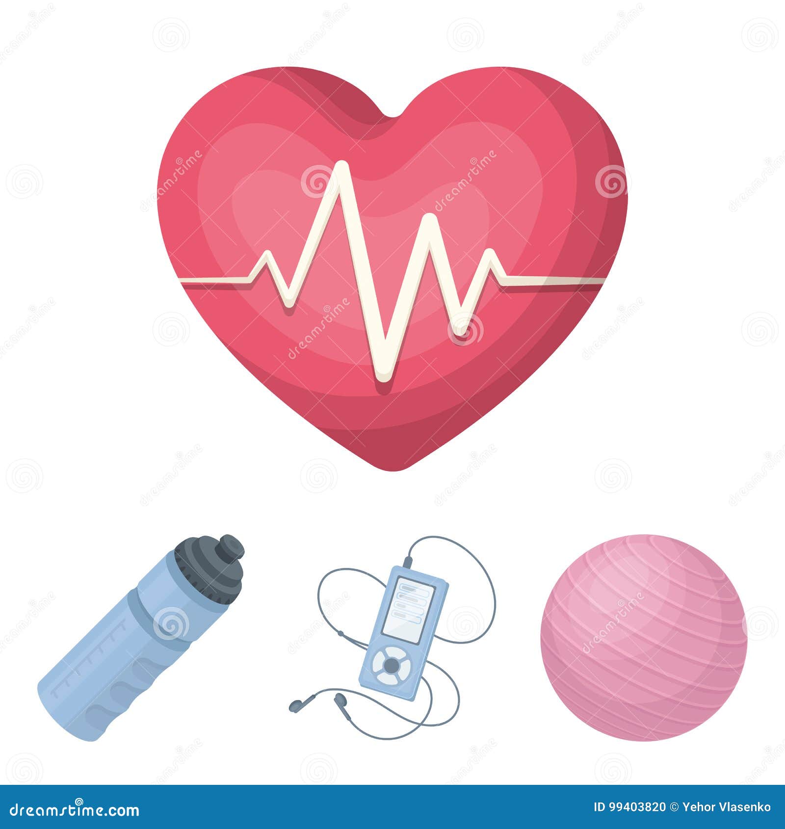 gym and workout set collection icons in cartoon style 