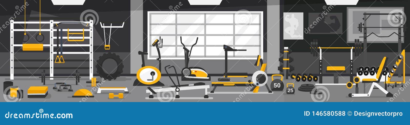 Gym Zoning Concept Gym Of Fitness Center Interior Design In