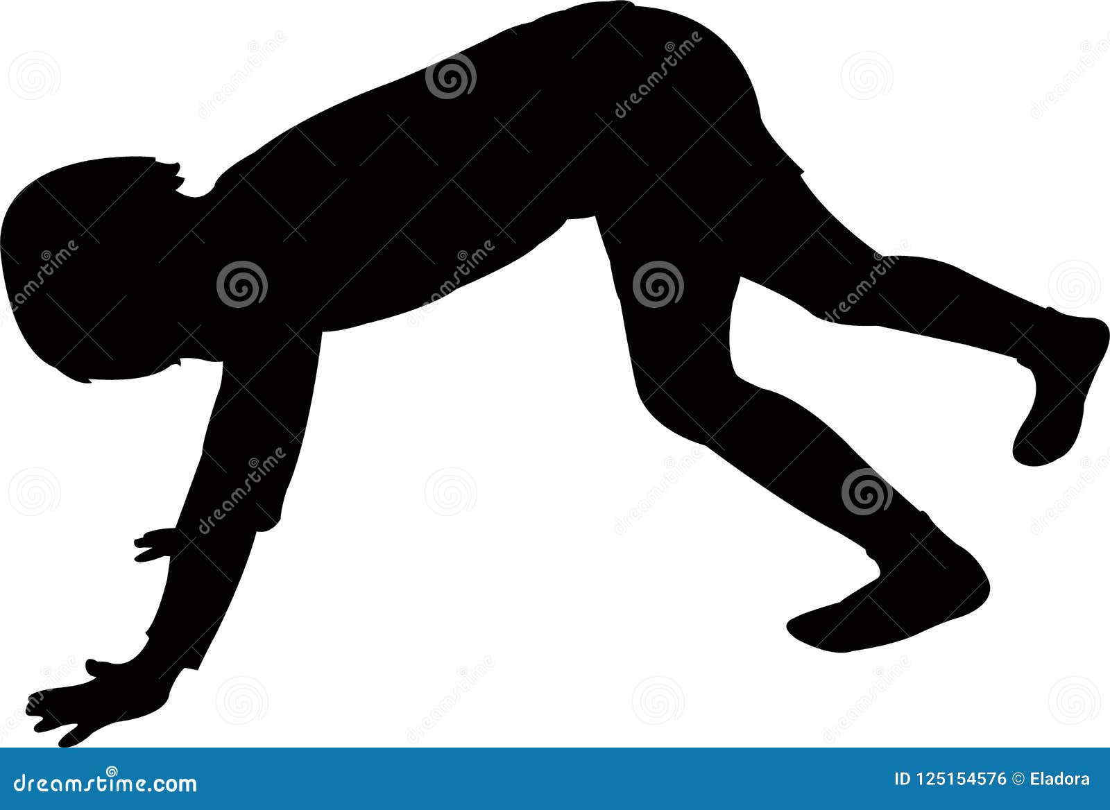 Download A Gymnastic Boy Body Silhouette Vector Stock Vector ...