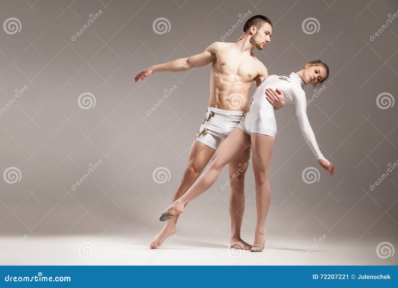 Gymnastic Couple Dancing Stock Image Image Of Blonde 72207221
