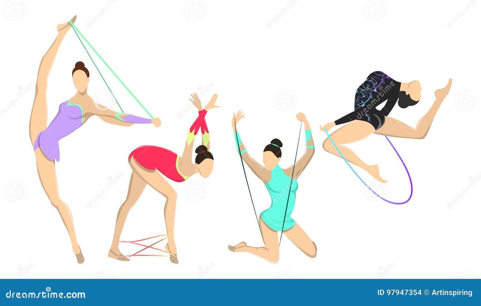 Gymnastics Rope Stock Illustrations – 2,285 Gymnastics Rope Stock  Illustrations, Vectors & Clipart - Dreamstime