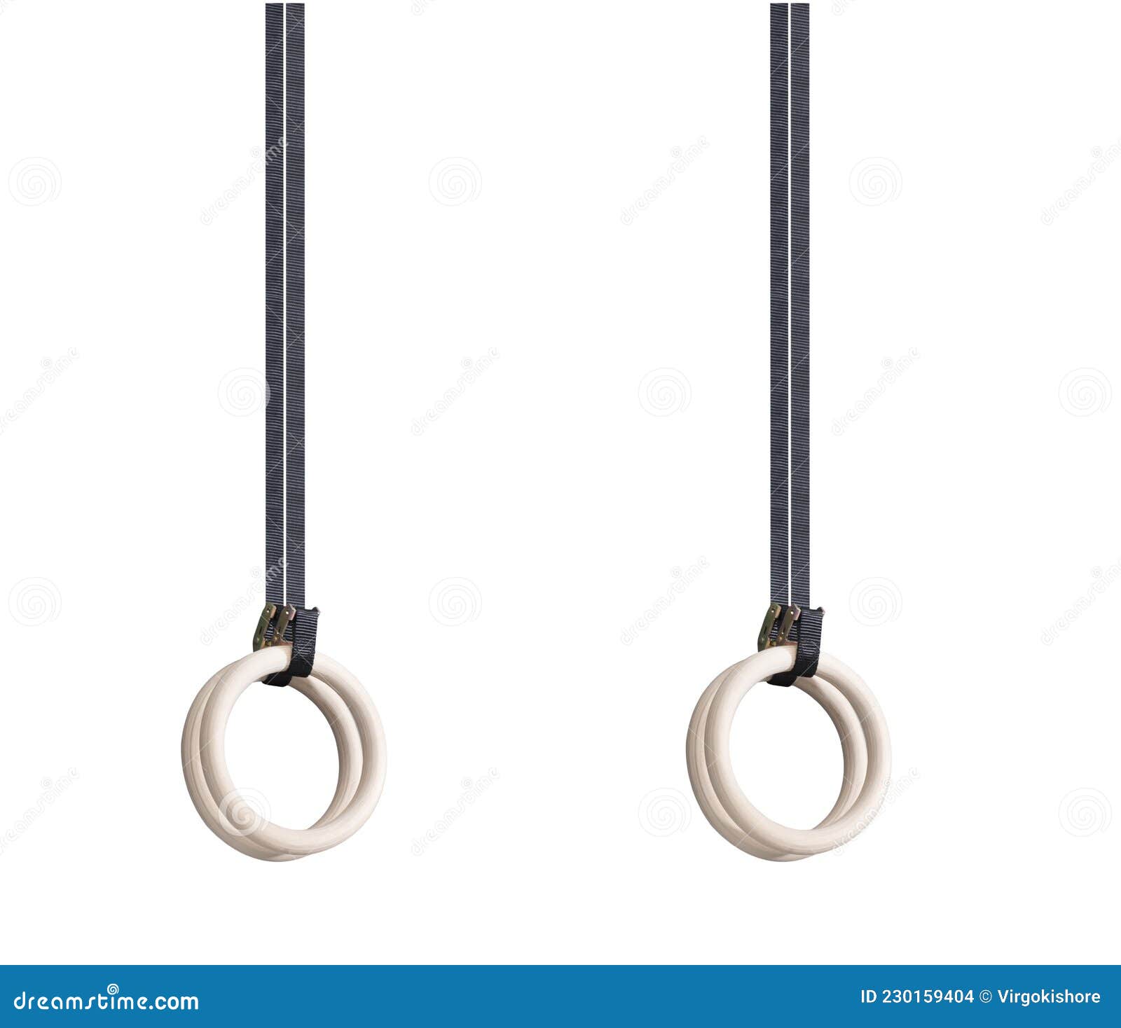 Gymnastics Rings Isolated on White Background Stock Photo Image of