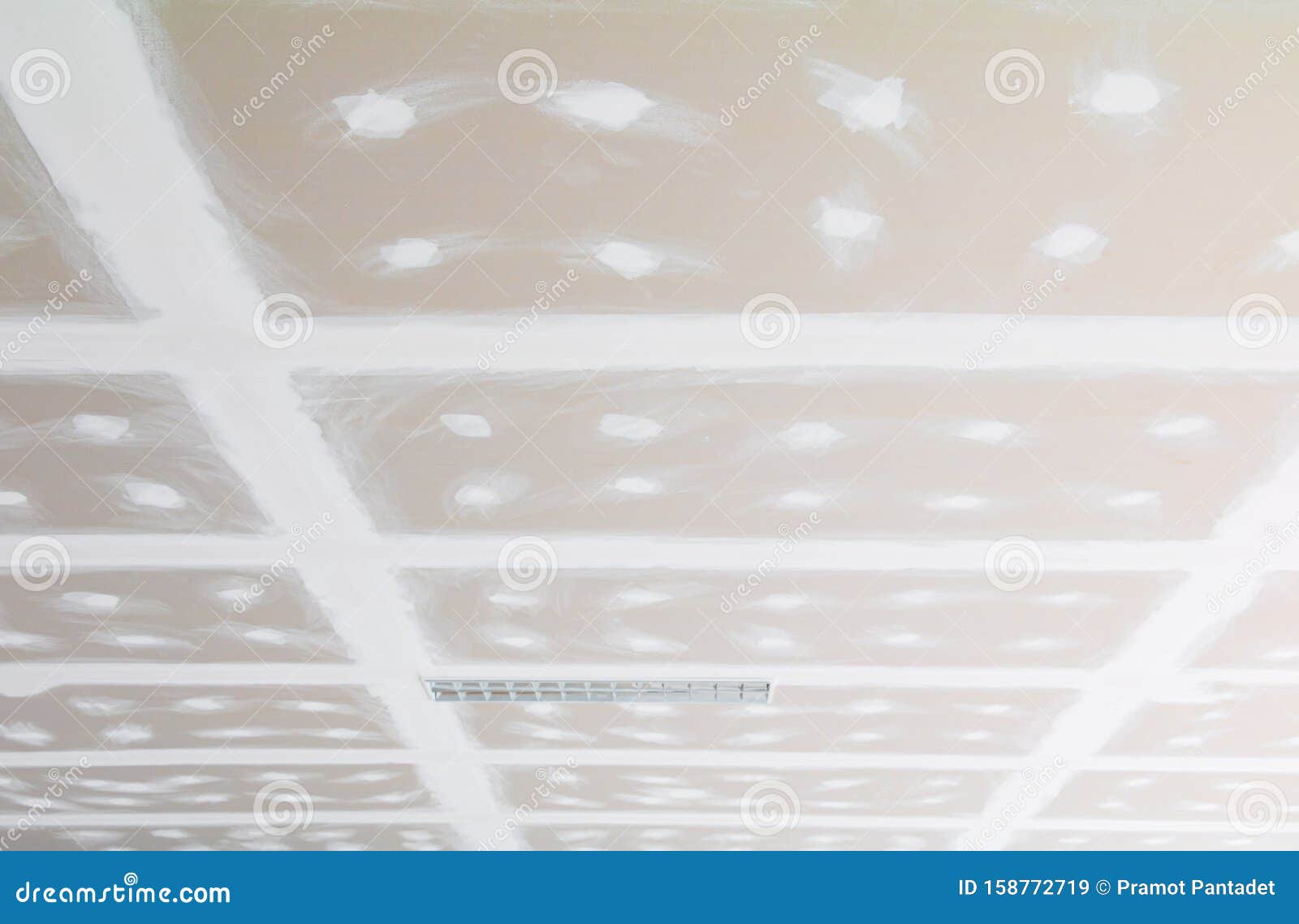 Gypsum Board Ceiling Structure And Plaster Mortar Wall