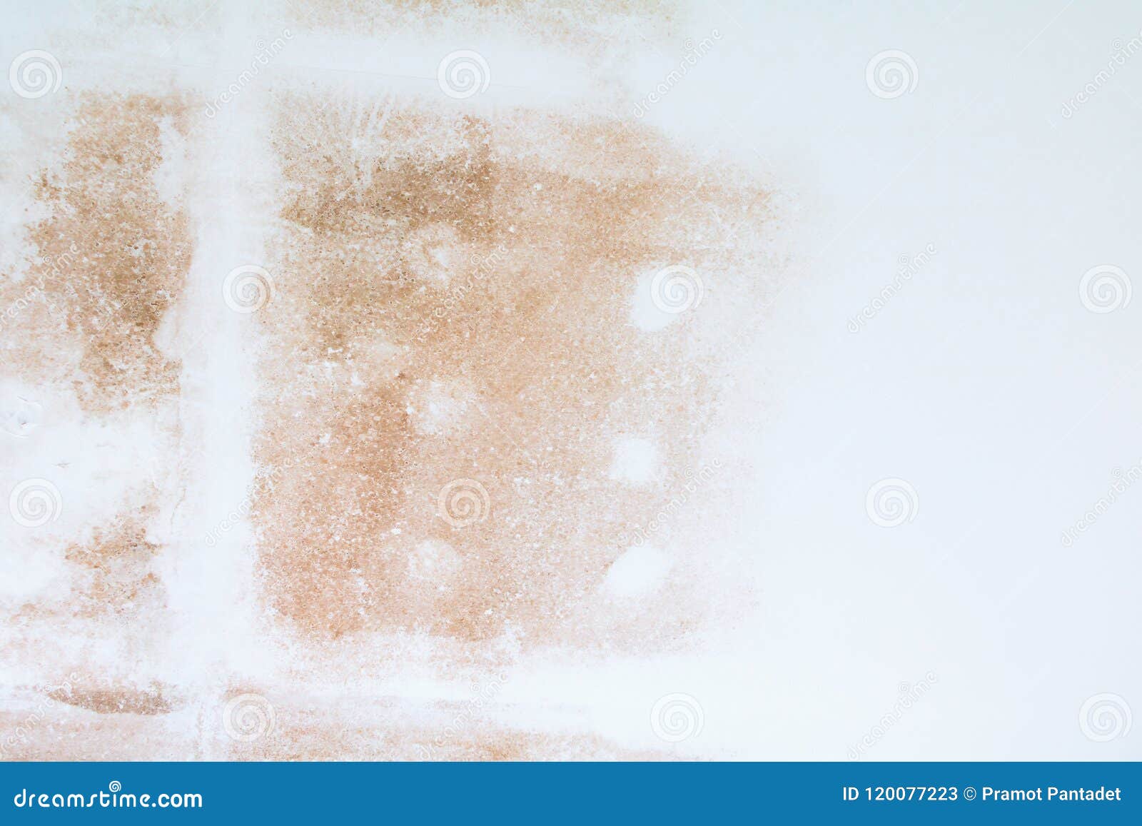 Gypsum Ceiling Inside Damaged By Water Leaking Stock Image