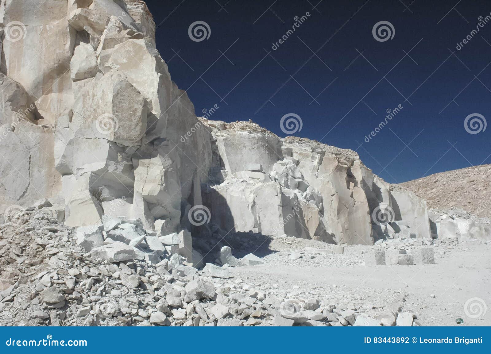 The Gypsum Quarry of Toconao Stock Photo Image of chalk, extraction