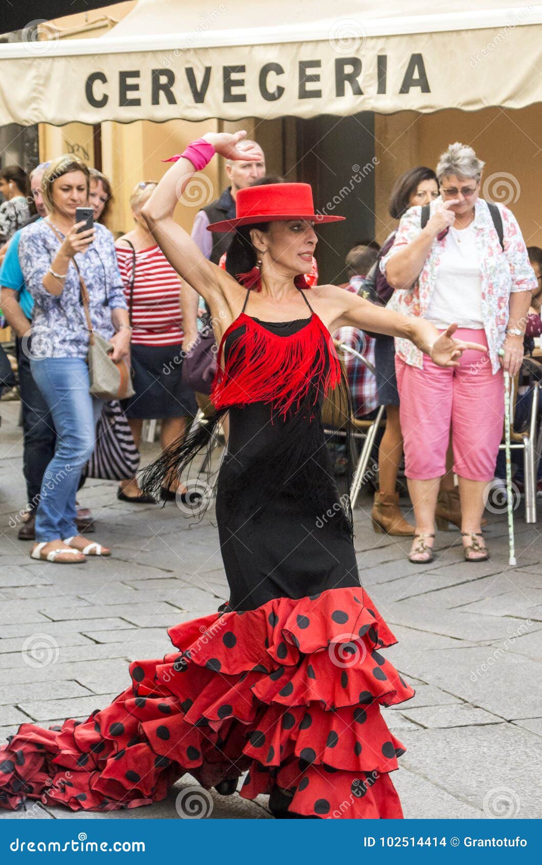 Gypsy Dancing Flamenco Editorial Stock Image Image Of Dancer 102514414