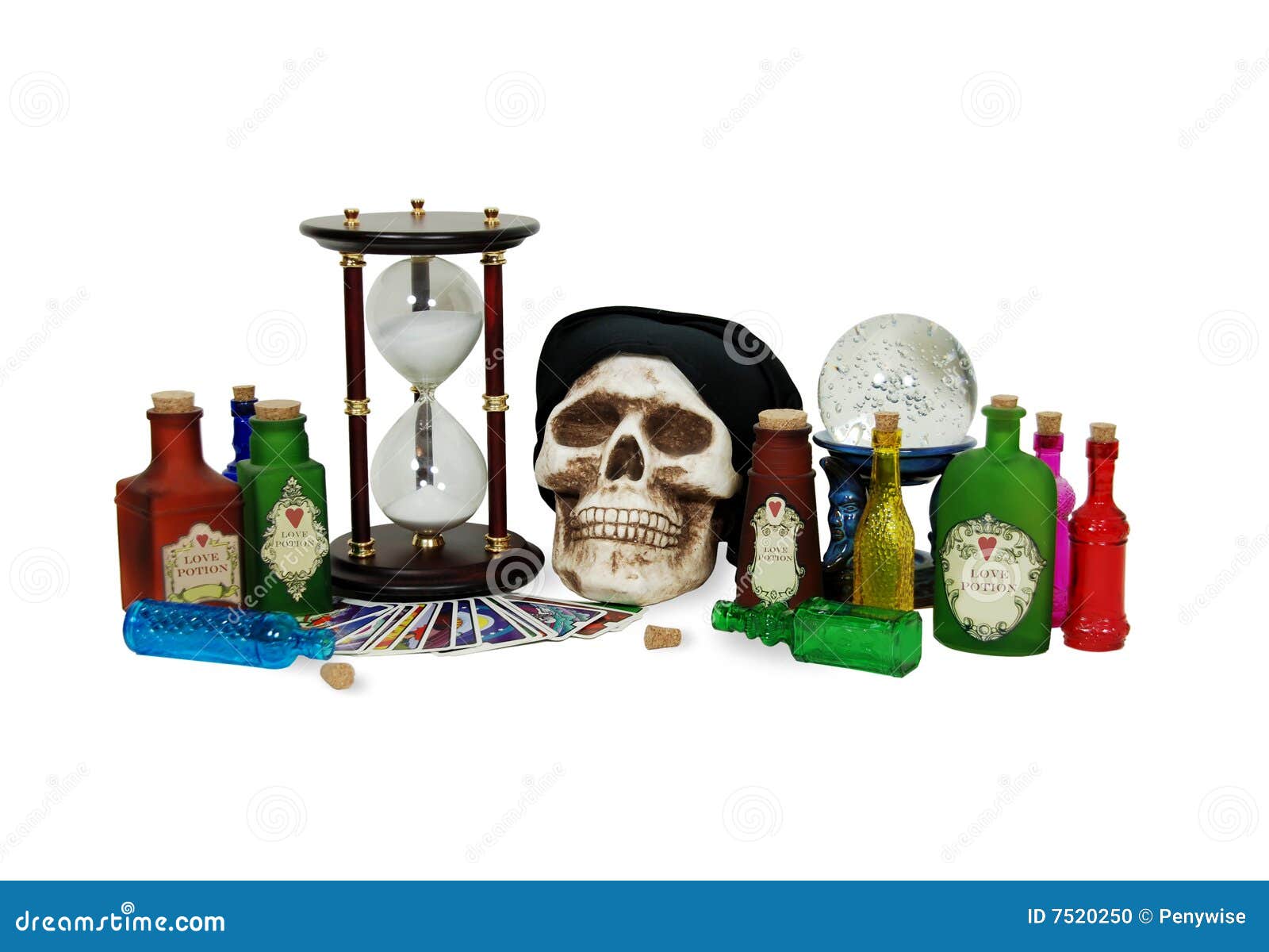 Gypsy love potions stock photo. Image of skull, telling 7520250