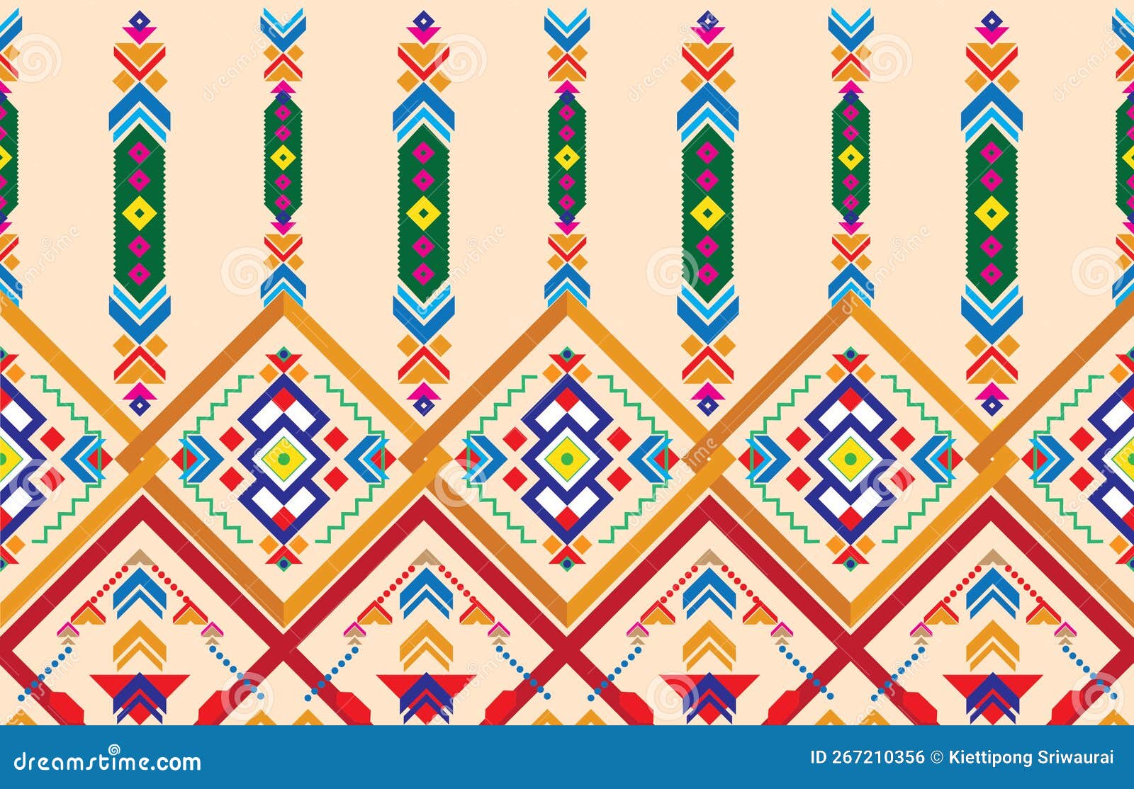 Gypsy Pattern Tribal Ethnic Motifs Geometric Vector Background. Stock ...