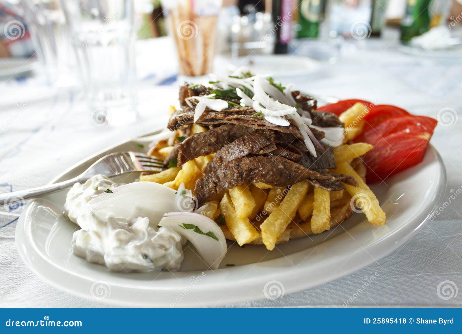 Gyro with Pork stock photo. Image of colorful, meat, lamb 25895418