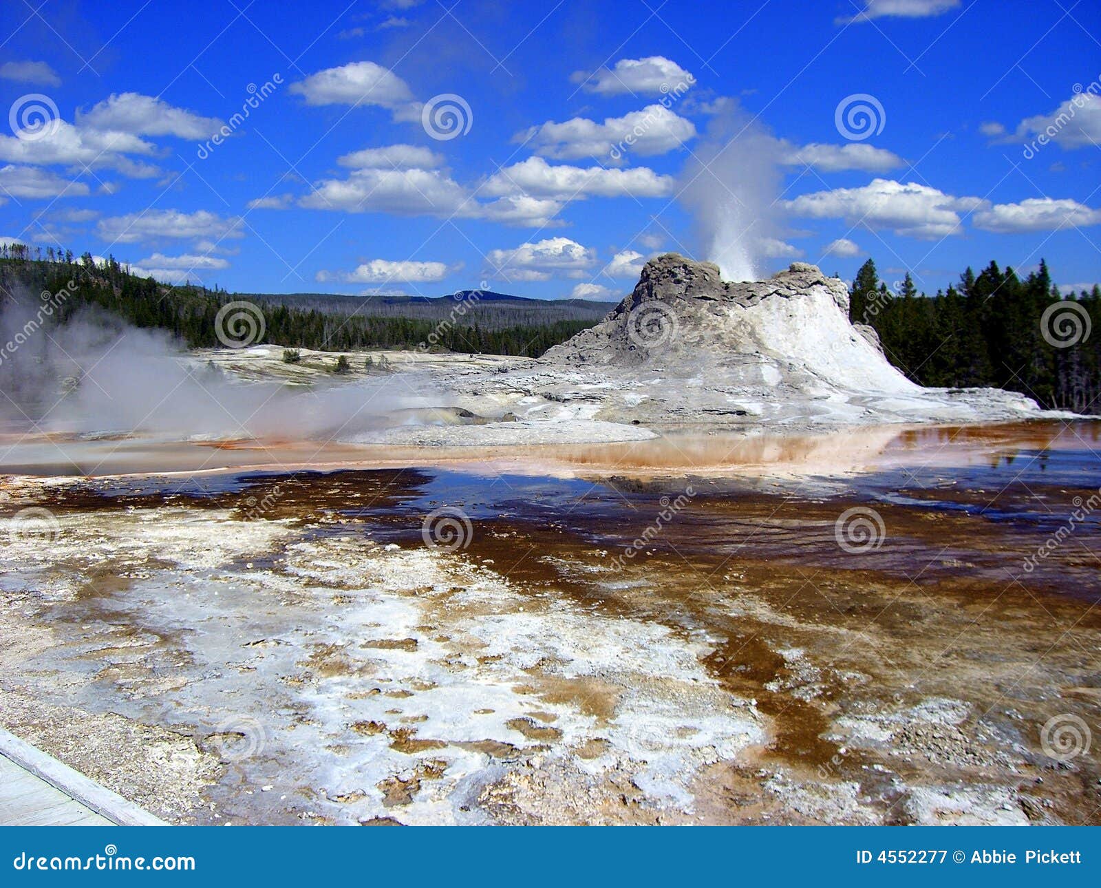 gyser erupting