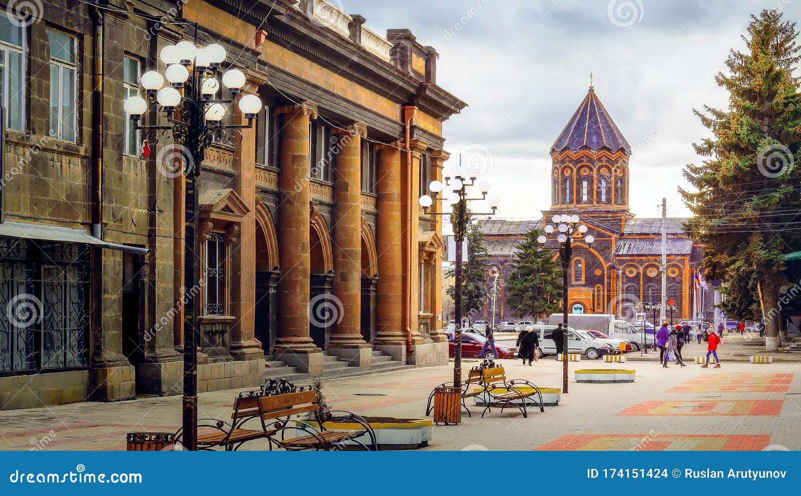 Gyumri. Armenia. Vecchia strada retrò